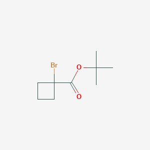 molecular formula C9H15BrO2 B13494126 Tert-butyl 1-bromocyclobutanecarboxylate 