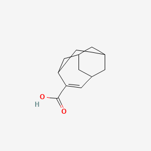 molecular formula C12H16O2 B13494132 Tricyclo[4.3.1.1,3,8]undec-4-ene-4-carboxylic acid 