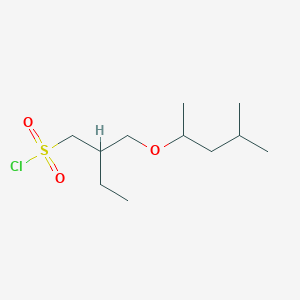 2-(((4-Methylpentan-2-yl)oxy)methyl)butane-1-sulfonyl chloride