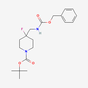 Tert-butyl 4-({[(benzyloxy)carbonyl]amino}methyl)-4-fluoropiperidine-1-carboxylate