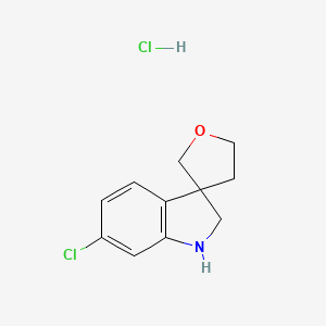 6-Chloro-1,2-dihydrospiro[indole-3,3'-oxolane] hydrochloride