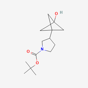 Tert-butyl 3-{3-hydroxybicyclo[1.1.1]pentan-1-yl}pyrrolidine-1-carboxylate