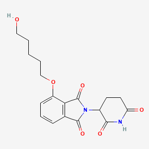 molecular formula C18H20N2O6 B13494166 Thalidomide-O-C5-OH 