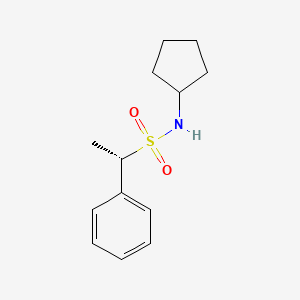 (1S)-N-cyclopentyl-1-phenylethane-1-sulfonamide