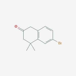 6-Bromo-4,4-dimethyl-1,2,3,4-tetrahydronaphthalen-2-one