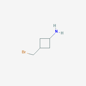 3-(Bromomethyl)cyclobutan-1-amine