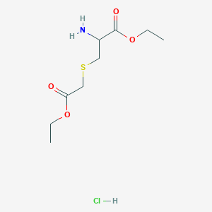 Ethyl 2-amino-3-[(2-ethoxy-2-oxoethyl)sulfanyl]propanoate hydrochloride