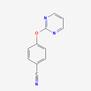 B1349420 4-(Pyrimidin-2-yloxy)benzonitrile CAS No. 353259-03-7