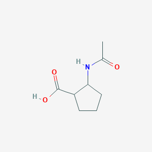 molecular formula C8H13NO3 B13494211 2-Acetamidocyclopentane-1-carboxylic acid 