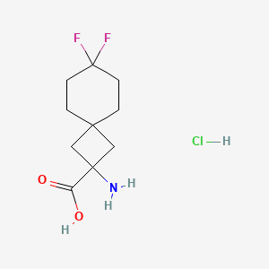 2-Amino-7,7-difluorospiro[3.5]nonane-2-carboxylic acid hydrochloride