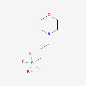 molecular formula C7H14BF3KNO B13494233 Potassium trifluoro(3-morpholinopropyl)borate 