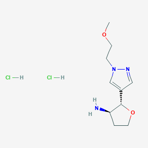 rac-(2R,3S)-2-[1-(2-methoxyethyl)-1H-pyrazol-4-yl]oxolan-3-amine dihydrochloride