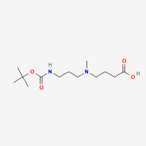 molecular formula C13H26N2O4 B13494275 4-[(3-{[(Tert-butoxy)carbonyl]amino}propyl)(methyl)amino]butanoic acid 