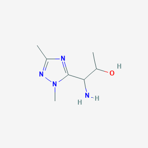 1-Amino-1-(1,3-dimethyl-1h-1,2,4-triazol-5-yl)propan-2-ol