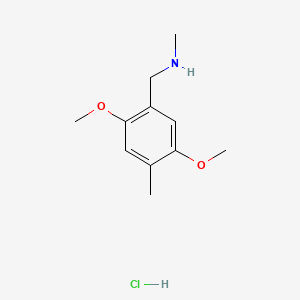 [(2,5-Dimethoxy-4-methylphenyl)methyl](methyl)amine hydrochloride