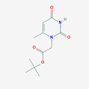 molecular formula C11H16N2O4 B13494338 Tert-butyl 2-(6-methyl-2,4-dioxo-1,2,3,4-tetrahydropyrimidin-1-yl)acetate 