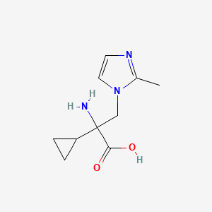 2-Amino-2-cyclopropyl-3-(2-methyl-1h-imidazol-1-yl)propanoic acid