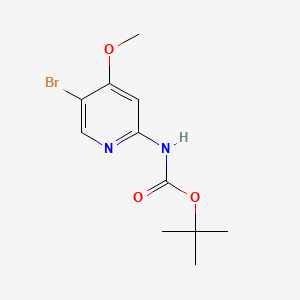 Tert-butyl (5-bromo-4-methoxypyridin-2-yl)carbamate