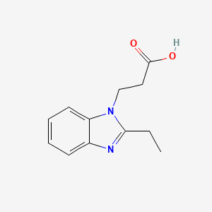 B1349441 3-(2-ethyl-1H-benzimidazol-1-yl)propanoic acid CAS No. 637322-36-2