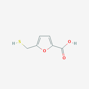 molecular formula C6H6O3S B13494418 5-(Mercaptomethyl)furan-2-carboxylic acid 