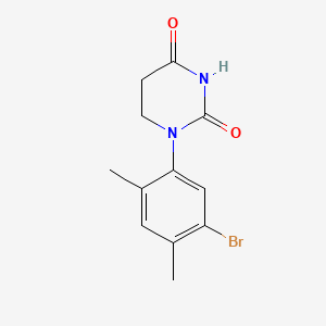 molecular formula C12H13BrN2O2 B13494429 1-(5-Bromo-2,4-dimethyl-phenyl)hexahydropyrimidine-2,4-dione 