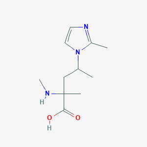 2-Methyl-4-(2-methyl-1h-imidazol-1-yl)-2-(methylamino)pentanoic acid