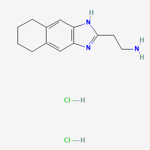 2-{1H,5H,6H,7H,8H-naphtho[2,3-d]imidazol-2-yl}ethan-1-amine dihydrochloride