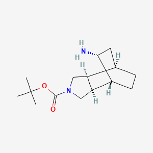 rac-tert-butyl (1R,2S,6S,7R,8R)-8-amino-4-azatricyclo[5.2.2.0,2,6]undecane-4-carboxylate