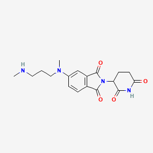 2-(2,6-Dioxo-3-piperidyl)-5-[methyl-[3-(methylamino)propyl]amino]isoindoline-1,3-dione