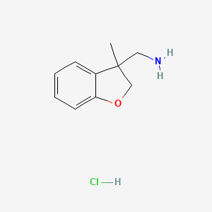 1-(3-Methyl-2,3-dihydro-1-benzofuran-3-yl)methanamine hydrochloride