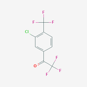 1-(3-Chloro-4-(trifluoromethyl)phenyl)-2,2,2-trifluoroethan-1-one