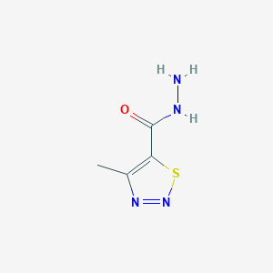 molecular formula C4H6N4OS B1349471 4-甲基-1,2,3-噻二唑-5-甲酰肼 CAS No. 75423-15-3