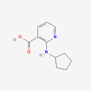 molecular formula C11H14N2O2 B1349475 2-(环戊基氨基)烟酸 CAS No. 460363-30-8