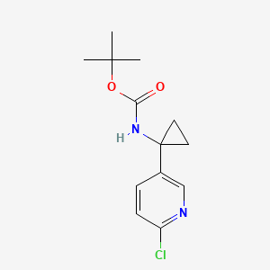 Tert-butyl (1-(6-chloropyridin-3-YL)cyclopropyl)carbamate