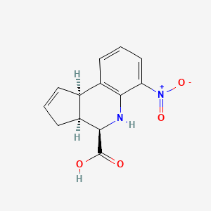 (3aR,4S,9bS)-6-nitro-3a,4,5,9b-tetrahydro-3H-cyclopenta[c]quinoline-4-carboxylic acid