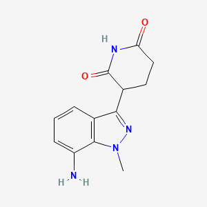 3-(7-Amino-1-methyl-1H-indazol-3-yl)piperidine-2,6-dione