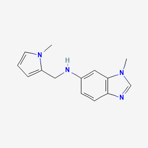 1-methyl-N-[(1-methyl-1H-pyrrol-2-yl)methyl]-1H-1,3-benzodiazol-6-amine