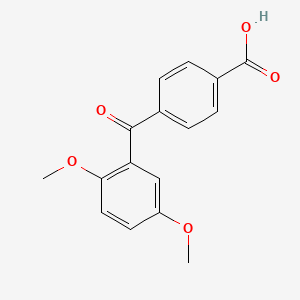 molecular formula C16H14O5 B1349496 4-(2,5-Dimethoxybenzoyl)benzoic acid CAS No. 93012-66-9