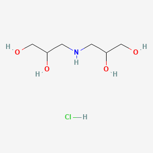 3-[(2,3-Dihydroxypropyl)amino]propane-1,2-diol hydrochloride