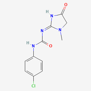 (3Z)-1-(4-chlorophenyl)-3-(1-methyl-4-oxoimidazolidin-2-ylidene)urea