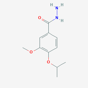 molecular formula C11H16N2O3 B1349501 4-异丙氧基-3-甲氧基苯甲酰肼 CAS No. 524733-82-2