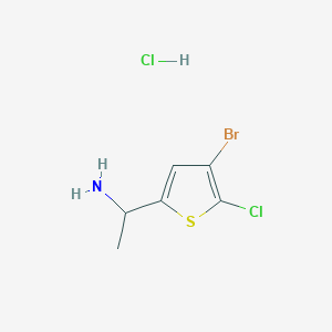 1-(4-Bromo-5-chlorothiophen-2-yl)ethan-1-amine hydrochloride