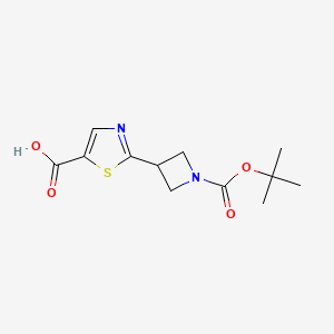 2-{1-[(Tert-butoxy)carbonyl]azetidin-3-yl}-1,3-thiazole-5-carboxylic acid