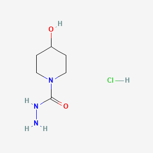 4-Hydroxypiperidine-1-carbohydrazide hydrochloride