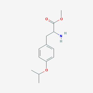 molecular formula C13H19NO3 B13495089 Methyl 2-amino-3-[4-(propan-2-yloxy)phenyl]propanoate 