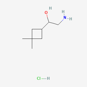 2-Amino-1-(3,3-dimethylcyclobutyl)ethan-1-ol hydrochloride