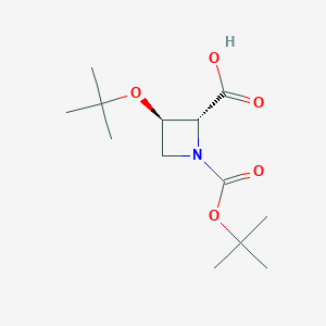 (2R,3R)-3-(tert-butoxy)-1-[(tert-butoxy)carbonyl]azetidine-2-carboxylic acid