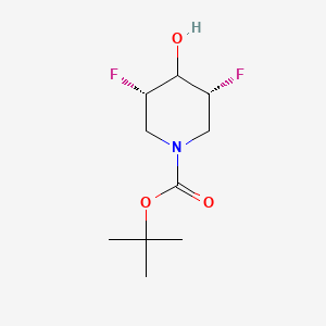 tert-butyl (3R,4s,5S)-3,5-difluoro-4-hydroxypiperidine-1-carboxylate