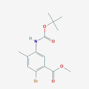 Methyl 2-bromo-5-((tert-butoxycarbonyl)amino)-4-methylbenzoate