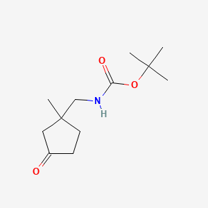 tert-butyl N-[(1-methyl-3-oxocyclopentyl)methyl]carbamate